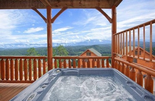 Sevierville Cabin | Top of Beautiful Legacy Mountain Resort, Amazing Views, Game Room 2 king suites