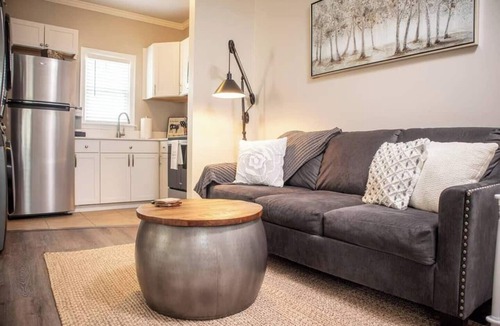 Montgomery Apartment | Trade hotel hallways for quiet streets, historic charm, and evenings that finally slow down.