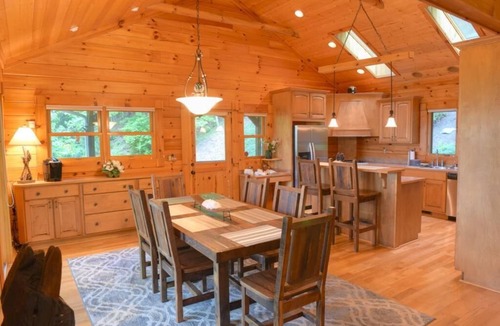 Waynesville Cabin | Trail Ridge View - 2 BR, 2 BA, Log Home, Stunning Views, Gas Fireplace