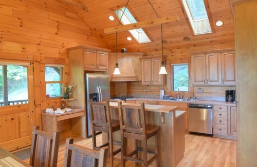 Waynesville Cabin | Trail Ridge View - 2 BR, 2 BA, Log Home, Stunning Views, Gas Fireplace