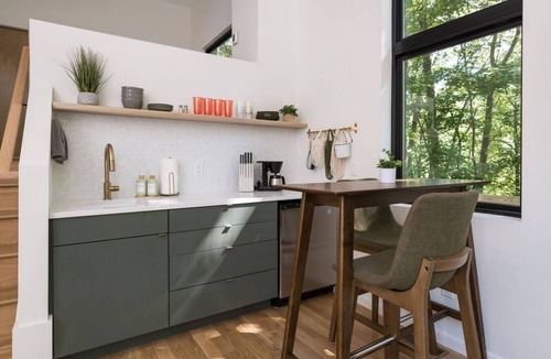 Asheville Cabin | Two Modern Tiny Homes 4 miles to DT w/Hot Tub