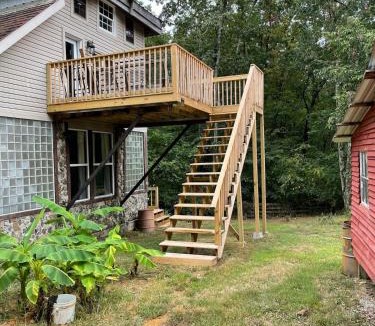 Bridgeport Ski Chalet | Unique Mountaintop Cabin on small farm with WiFi and outdoor pavilion