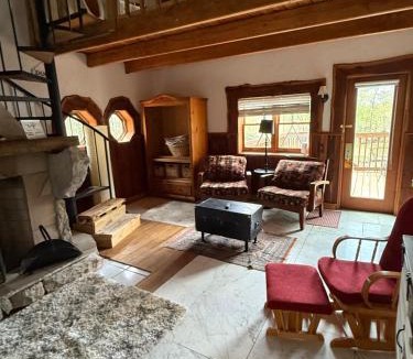 Bridgeport Ski Chalet | Unique Mountaintop Cabin on small farm with WiFi and outdoor pavilion