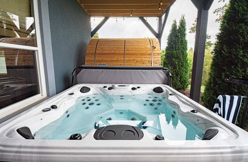 Leicester House | Views, Hot Tub, Theater, Game Room in Large Private Retreat Near Asheville!