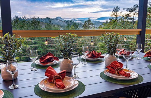 Leicester House | Views, Hot Tub, Theater, Game Room in Large Private Retreat Near Asheville!