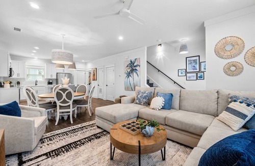 Inlet Beach Heights House | Walk to the Beach + Golf Cart | 4BR PCB Luxe Home with 30A Vibes