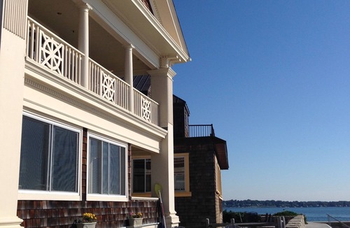 New London House | Waterfront beach house with arts and craft charm and views of Long Island Sound