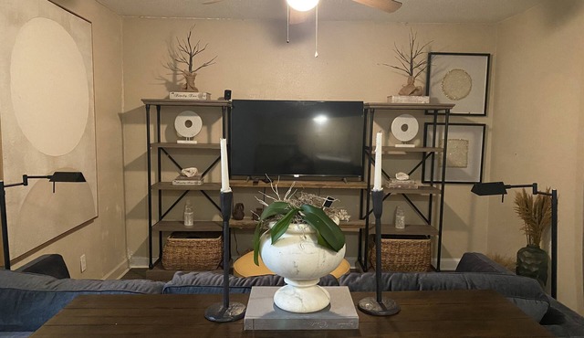 Cozy retreat half a mile away from the Beach set amidst peaceful tropical garden