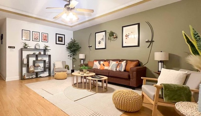 Cozy Serenity Home Theater Fenced