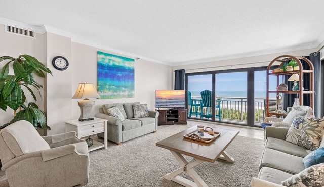 Direct Oceanfront Unit with Fantastic North and South Beach Views