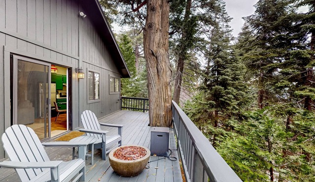 Dog-friendly getaway with firepit, deck, & mountain views - near skiing & lakes