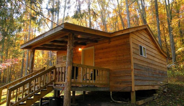 Enchanting Cabin Rental in the Woods with Shared Hot Tub near Arab, Alabama