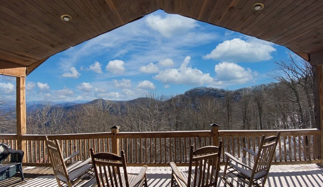 Escape to serene mountain bliss in this stunning mountain home.
