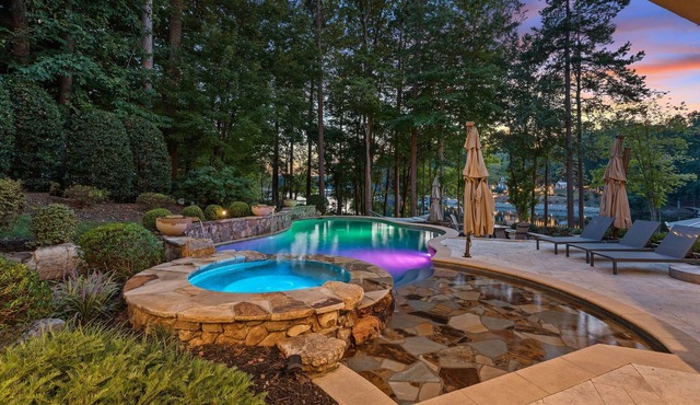 Livin' Large Lakefront Resort Estate | Pool, Spa, Sleeps 20
