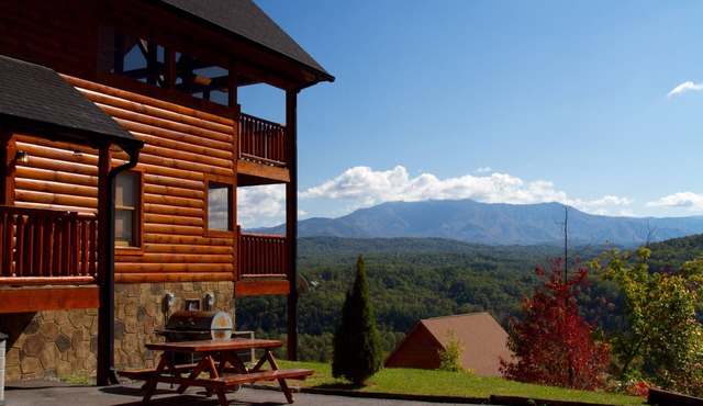 Luxury Log Cabin With Million Dollar Panoramic Smoky Mountain Views in Sevierville