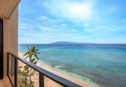 Mahana Oceanfront 2 BR Sleeps 4 Villas Steps to Beach Complimentary Car with 6 Nights MAH-719 by KBM in Kaanapali