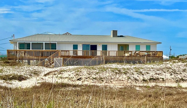 Pet-Friendly Gulf Front Escape nestled in the Dunes