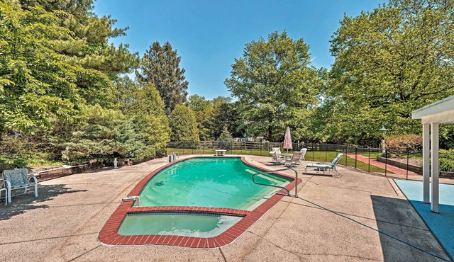 Pool & Courtyard: Timeless Home in Lansdale