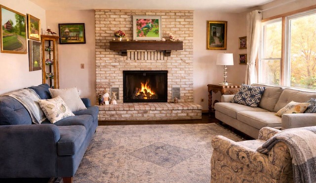 Private Sauna, Fireplace and Country Views in Mount Airy