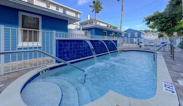 Reef at The Arbors—Charming 50s Cottage Steps from Beach w/Pool & Lush Grounds