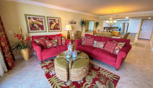 Sanibel Harbour Resort Bay View Tower 532: Waterfront condo overlooking the private beach.