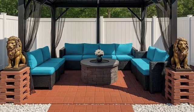 Screened Porch Gazebo BBQ Sleeps 10