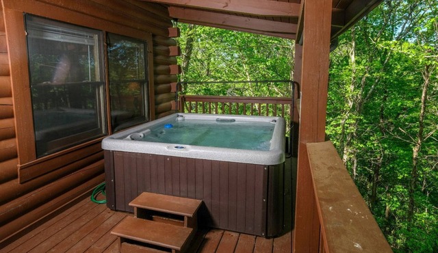 Soak in the Hot Tub & Sip Wine by the Fireplace - American Eagle