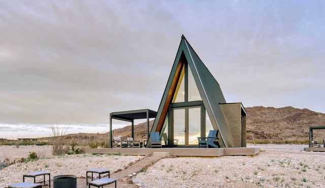 Stardust Big Bend Luxury A-Frame#3 with a fab view
