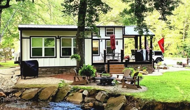 Sugar Shack – Tiny Home Stream-Side Living in Clarkesville