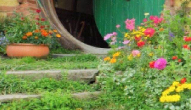 The Shire Hobbit House is a 1-bedroom with AC in charming Flat Rock, Alabama.