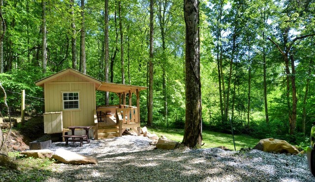 Tiny House for Two with Outdoor Tub near Great Smoky Mountains in Cherokee, North Carolina in Cherokee