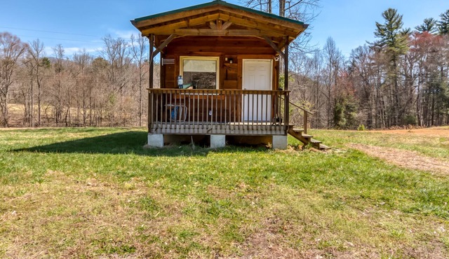 Tiny rustic cabin nestled in the hills around the South Holston Lake dam in Bristol