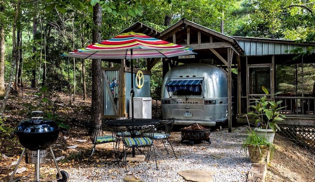 Vintage Airstream Trailer for a Glamping Escape in Alabama