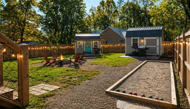 Walk to Lake Tomahawk Fenced Yard Bocce EV Charger