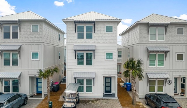 Walk to the Beach + Golf Cart | 4BR PCB Luxe Home with 30A Vibes