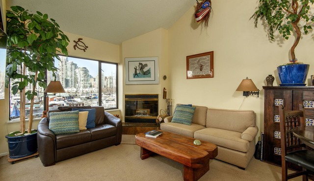 Waterfront two story townhouse with fabulous views in Vancouver