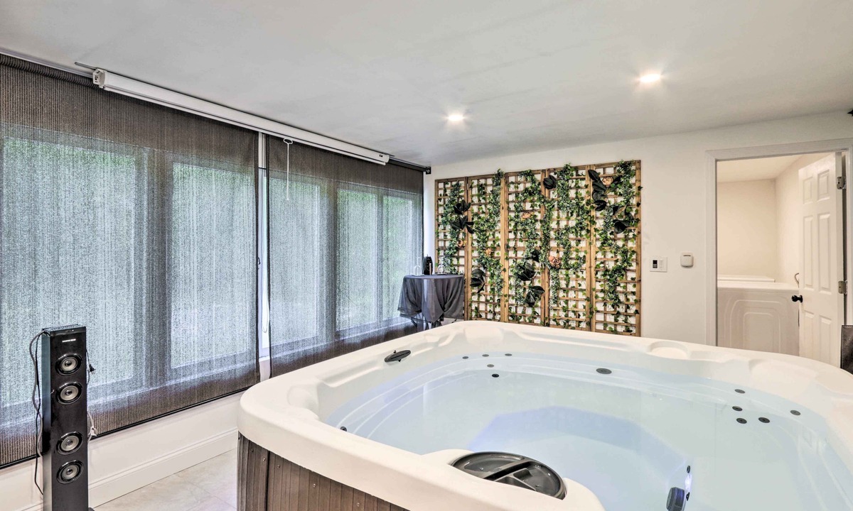 Waterbury House | Upscale Waterbury Retreat w/Indoor Hot Tub!