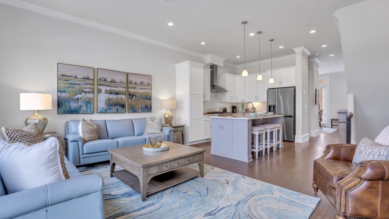 Photo of Livingroom in Hitch Village - Fred Wessels Homes