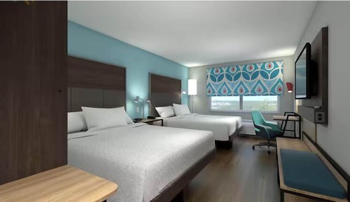 Room, 2 Queen Beds, Accessible, Bathtub