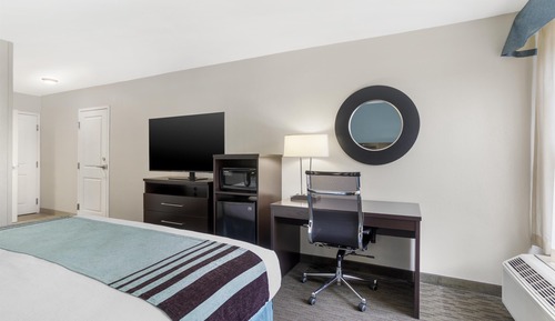 Standard Room, 1 King Bed, Accessible, Refrigerator & Microwave