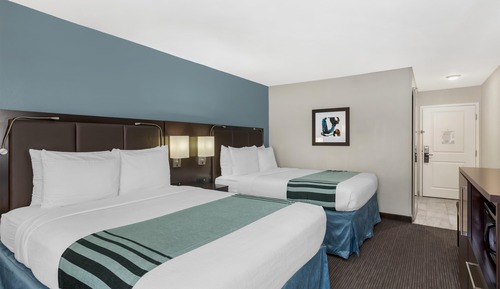 Standard Room, 2 Queen Beds, Non Smoking, Refrigerator & Microwave