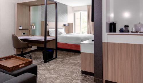 King Suite with Roll-In Shower and Trundle Sofa - Mobility Access