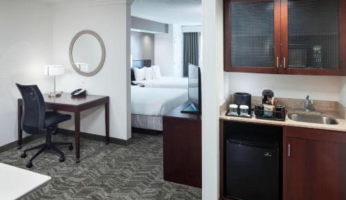 One-Bedroom Suite with Two Double Beds and Trundle Sofa