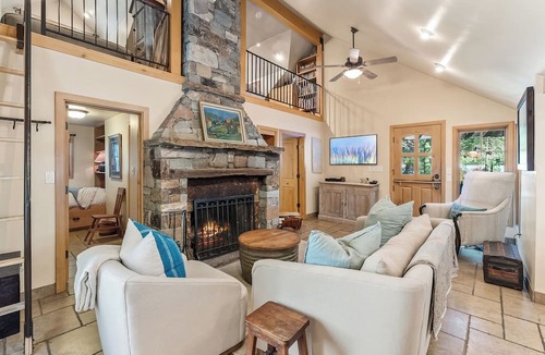 Sundance Cabin | Storybook Stone Cottage, Short Walk to Resort, Hot Tub, Fireplace