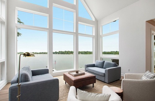 Fennville House | Custom Luxury on Hutchins Lake near Saugatuck, elevator, hot tub, sleeps +17