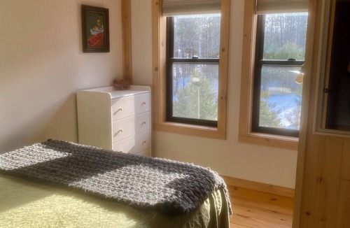 North Creek Ski Chalet | Ultra-cool 2 bedroom, 1 bath contemporary home 1/2 mile to Gore Mountain.