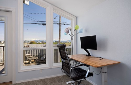 Ferndale House | Sandy Point Sanctuary: 2BR Home w/Stunning Ocean Views, Cozy Fireplace & Deck