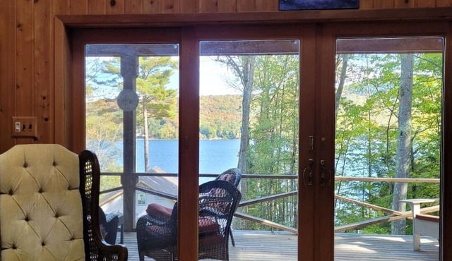 Beautiful Lake House on Schroon Lake with private beach and dock slip-4bed/4bath