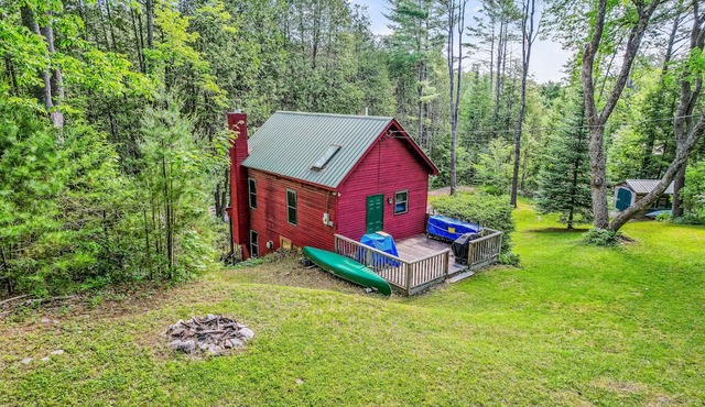Private, two-story home with a woodstove & firepit - two dogs welcome