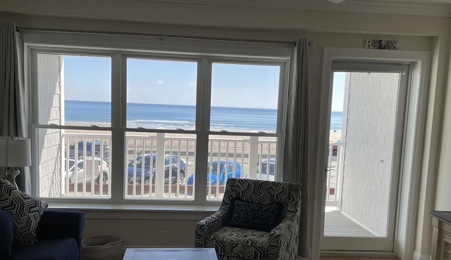 Ocean front condo with beautiful beach view furnished family vacation condo.